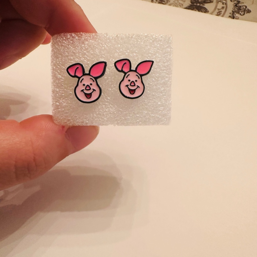 Pink Piglet Kids Earrings